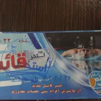 بلیط استخر قائم 8عدد