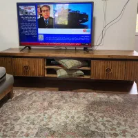 میز تی وی چوب گردو