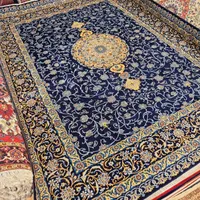 قالی ۱۴ متری دستباف کاشان سرمه ای رنگ|فرش|تهران, اکباتان|دیوار