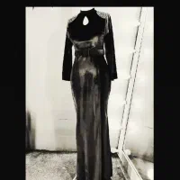 پیراهن مجلسی مخمل و پیراهن مش ترک