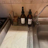 استند فلزی کنارسینک بادسته های چوبی|آب‌چکان و نظم‌دهنده ظروف|تهران, نارمک|دیوار