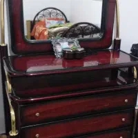 تخته دو نفری چوبی و فلزی|تخت و سرویس خواب|اردبیل, |دیوار