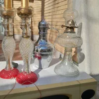 چراق نفتی ولاله گلدان قدیمی|چراغ خواب و آباژور|اصفهان, آبشار|دیوار