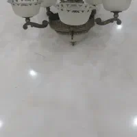 لوستر برنجی پنج شعله