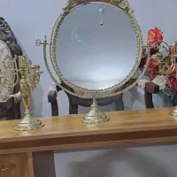 آیینه شمعدان برنزی