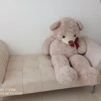 پاف دونفره پایه فلزی .