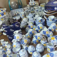 ظروف گلپنبه ای|کلکسیون اشیاء عتیقه|اصفهان, عسگریه|دیوار