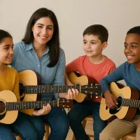 مربی گیتار کودکان خانم