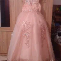 لباس مجلسی دخترانه گیپور و تور