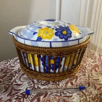 ظرف گل پنبه ایی