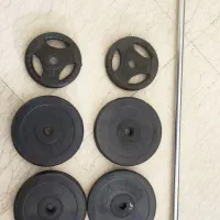 میله هالتر و وزنه