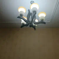مجموعه لوستر چوبی کلاسیک ۵ و ۳ شعله