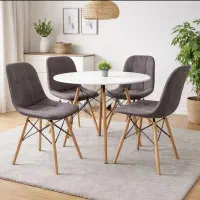 میزوصندلی غذا خوری مدل فایبر  صنایع چوبی معراج