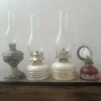 چراغ پایه فلزی نفتی فیتیله ای