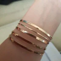 ۱۶ گرم النگو طلا سالم  سایز ۳ با فاکتور