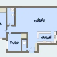 ۹۳متر قلب پونک تراورتن خطی رو به آفتاب|فروش آپارتمان|تهران, پونک|دیوار