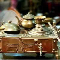 مجموعه منقل سماوری و قوری|کلکسیون اشیاء عتیقه|کرمانشاه, |دیوار