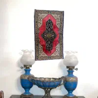 قالیچه انتیک کهنه قدیمی قم ۸۰ساله