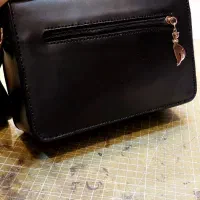 کیف چرم گاوی اعلا دستدوز مشکی|کیف، کفش، کمربند|رامیان, |دیوار