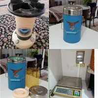 علادین والر خوراک پزی ترازو میز خاطره یخدان قدیمی