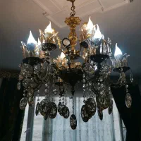 لوستر 6 شاخه 12 شعله|لوستر و چراغ آویز|رشت, دیلمان|دیوار