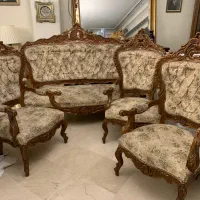 مبل استیل چوب گردو آنتیک