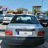 پراید نقره ای مدل ۸۴ دوگانه دستی