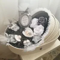 باکس گل و هدیه نوزاد طرح کریر/گهواره.سیسمونی گیفت|صنایع دستی و سایر لوازم تزئینی|مشهد, امیر|دیوار