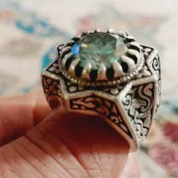 انگشتر موزانایت الماس تراش