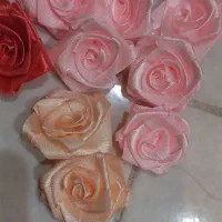 گل روبانی تمام دست دوز|صنایع دستی و سایر لوازم تزئینی|تهران, امام زاده عبدالله|دیوار