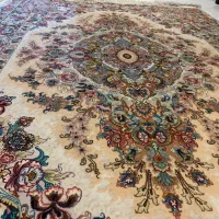 یک جفت قالیچه 3متری دستباف ابریشم تبریز خطیبی 60رج|فرش|تهران, تهرانپارس غربی|دیوار