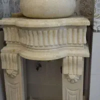 روشویی سنگی همراه با شیر آلات ابعاد ۶۶ در ۹۰|لوازم سرویس بهداشتی|بهارستان, |دیوار