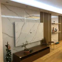 اجرای کاغذدیواری کفپوش پارکت کناف ترمووال ماربلشیت