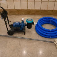 جاروی استخری ۲ اسب + شیلنگ ۱۷ متری + دسته ۲.۶ متری