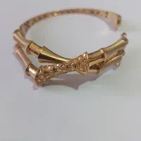 ۲عدد دستبند نقره آبکاری طلا