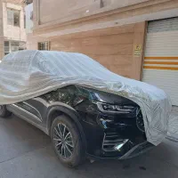 چادر ماشین ضد خشی آفتابی خاکی .برزنتی