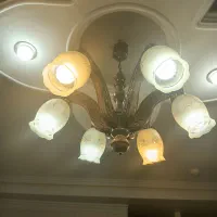 لوستر چوبی ۶شاخه