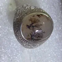 انگشتر ‌نقره ‌دست‌سازشجر