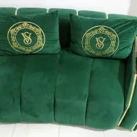 مبلمان استیل سلطنتی ترکیه هفت نفره سبز