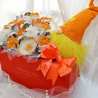 باکس گل شمعی و عروسک تم پاییز|صنایع دستی و سایر لوازم تزئینی|ری, دولت‌آباد|دیوار