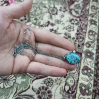 سنگ چشم گربه وپلاک زنجیر فیروزه