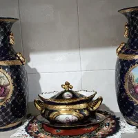 ظروف سورمه ای ژاپن و ایتالیا آنتیک کمیاب قدیمی