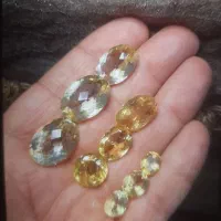 سنگ و نگین انگشتر سیترین آمیتیس یاقوت سرخ اصلی