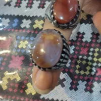 انگشتر نقره دو عدد