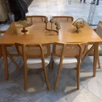 میز وصندلی ناهارخوری پشت حصیری|میز و صندلی غذاخوری|تهران, سید خندان (جلفا)|دیوار