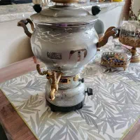 سماور گازی همراه کتری و قوری