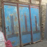 درب حیاط ماشین رو سنگین همراه چهار چوب