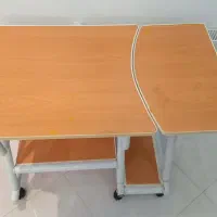 میز کامپیوتر فلزی با صفحه MDF|میز تحریر و کامپیوتر|ساری, |دیوار