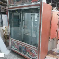 یخچال دو طرف نما میز استیل