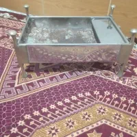 منقل دسته پایه ورشو بدنه استیل قدیمی